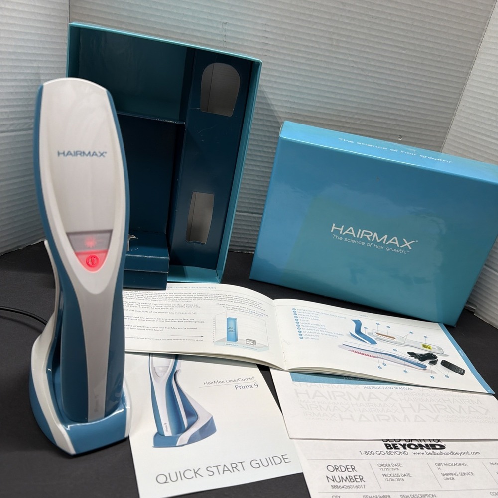 Authentic HairMax Laser Comb Ultimate 9- Hair Treatment-Excellent SEE PICTURES
